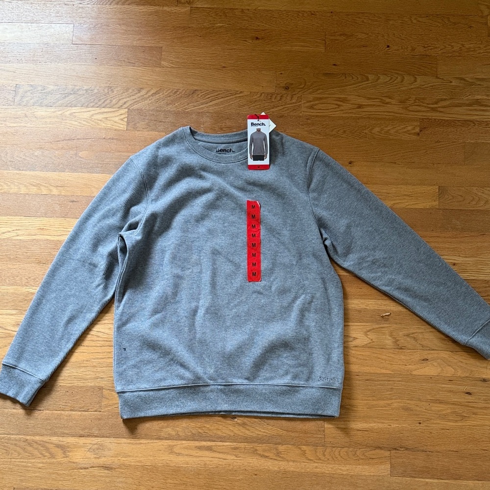 Bench Men's Light Gray Crewneck Sweatshirt